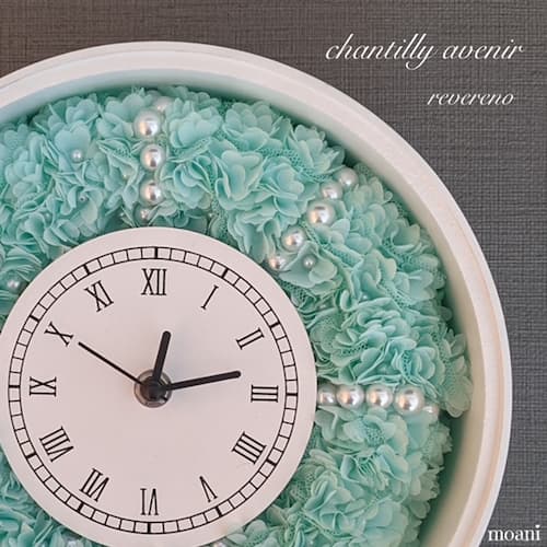 chantilly avenirシャンティアブニール（造花で作る置き時計）　オンラインで受講可能な主婦に人気の習い事
